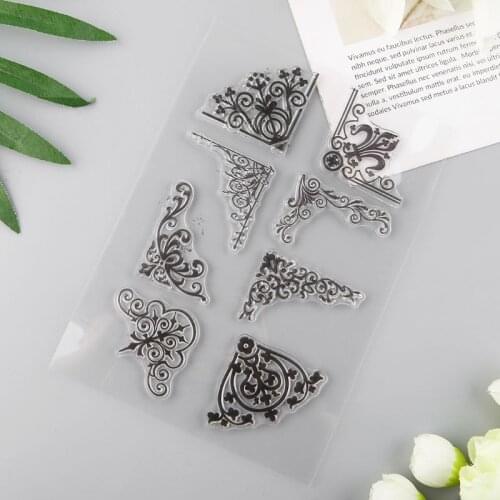 Corner Silicone Clear Seal Stamp DIY Scrapbooking Embossing Photo Album Decorative Paper Card Craft Art Handmade Gift