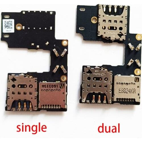 50Pcs/Lot Dual / Single SD Memory SIM Card Reader Holder Flex Cable For Motorola Moto G3 3rd XT1540 XT154 Replacement Parts