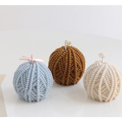 Yarn Ball Silicone Material Handmade Candle Mold DIY Aromatherapy Soap Molds Chocolate Cake Mould Home Decoration