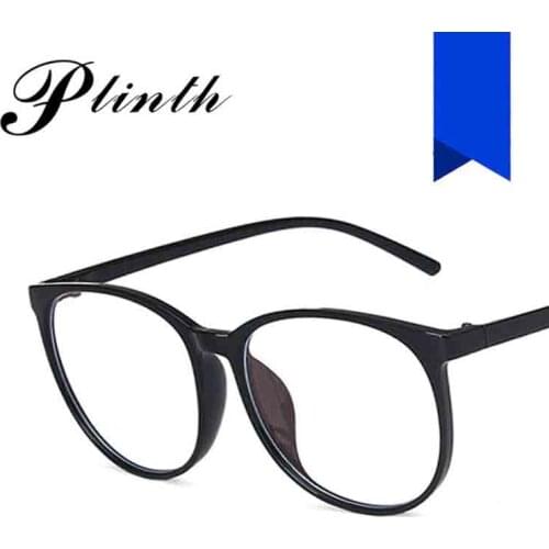 Anti Blue Light Cat Eyes Women Glasses Frames Classic Transparent Big Eyewear Frames Fashion Solid Color Spectacles AG02