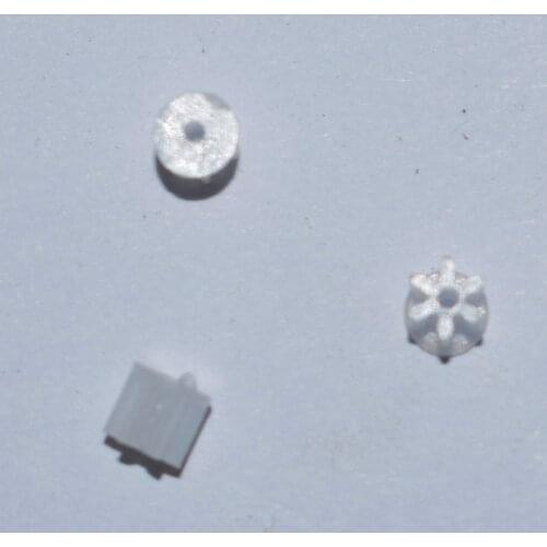 10/100pcs 0.4modulus 6 tooth OD 3.2mm/0.75mm hole/plastic gear motor spur gear/diy toys part/technology model parts 60.8a