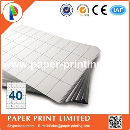 1000 sheets Compatible L7654/J8654 blank matte white label/printing paper for inkjet printer a4 label szie: 45.7 X 25.4 mm