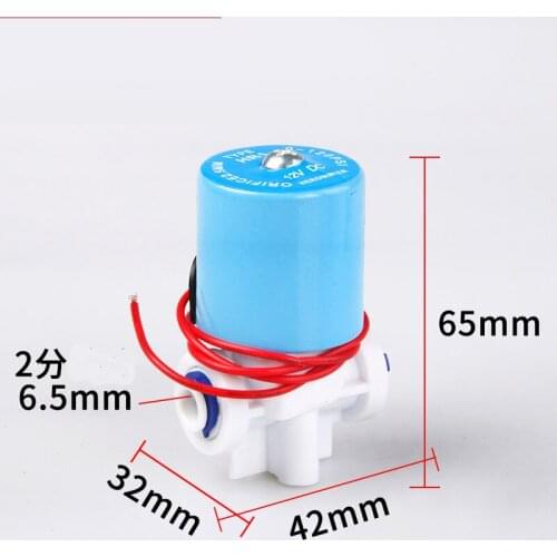 12V/24V Inlet Valve 1/4" Water Solenoid Valve 1/4" Quick CoQuick Connect for RO Reverse Osmosis Free Shipping