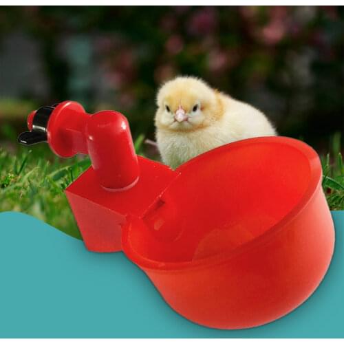 6pcs New Automatic Chicken Drinker Quail Hanging Water Cup Nipple Drinking Bowl Feed Bird Coop Drinker Cups For Backyard Poultry