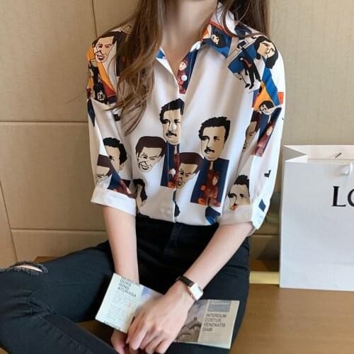 Blouse Women Shirt 2021 Spring Summer Sun-Proof Chiffon Flower Womens Long-Sleeved Shirt Loose Shirt Blusas Mujer De Moda