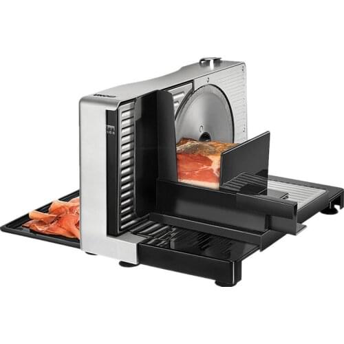 110v~240v Household Electric Meat Slicer Cutting Machine Semi Automatic Manual Frozen Bread Lamb Beef Vegetable 100W silver