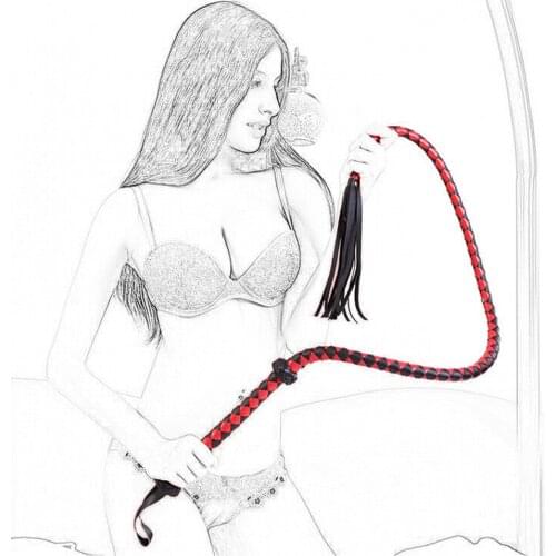 CamaTech 150cm/59inch Soft PU Leather Long Horse Whip Flogger Fetish BDSM Riding Crop Spanking Paddle For Couples Flirting Toys