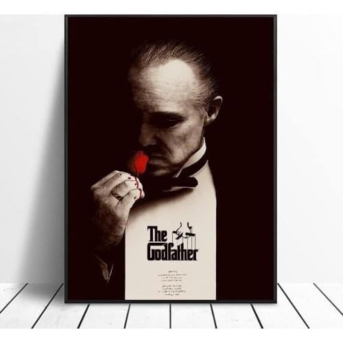 The Godfather Canvas Print Wall Art Poster Picture Modern Minimalist Bedroom Living Room Decoration No Frame