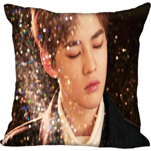Korea-Pop NCT Chenle Printing Square silk Satin Pillowcases 35x35cm,40x40cm One Side Printed Customize your image gift
