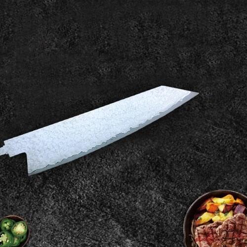 Handmade Damascus Steel Fillet Chef Kitchen Knife Blank Blade Full Tang Twisted Pattern 8 Inches