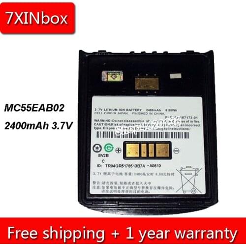 7XINbox 2400mAh 3.7V MC55EAB02 Li-ion Battery For Motorola MC55 MC5590 MC55A0 MC55N0 MC65 MC67 82-111094-01 82-107172-01 Scanner