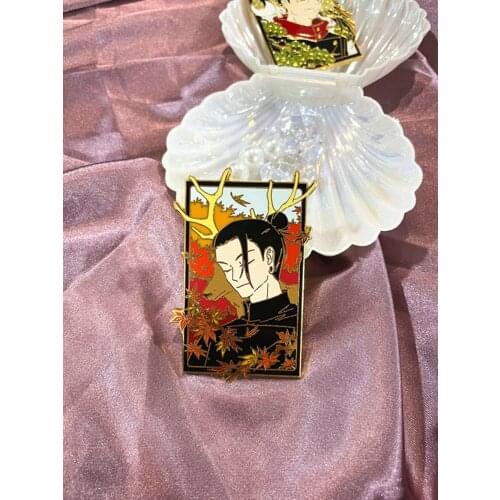 Cosmile Anime Jujutsu Kaisen Geto Suguru Metal Badge Brooch Pin Pendant Collection Limited Cute Cosplay Props Gift