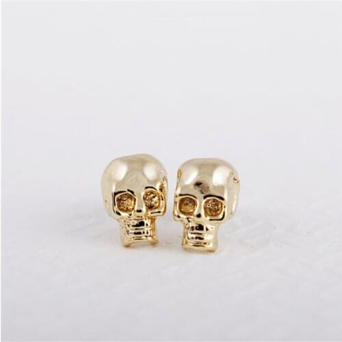 Fashion SKULL romantic stud earrings zinc alloy stud earrings for women