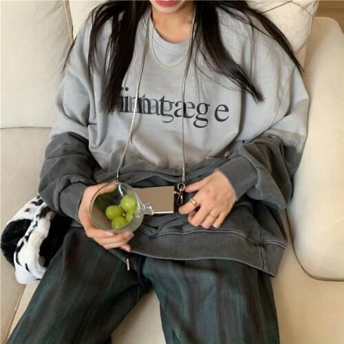 Fashion Hoodies Vintage Tie Dye Long Sleeve Hoodie Color Contrast Color Casual Letter Sweatshirts 2021 Thin Casual Pullovers