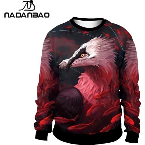 NADANBAO Fashion Animal Sweatshirt Casual Loose Oversized O-neck Long Sleeve Pullover 3D Printed Streetwear Winter Top For Women