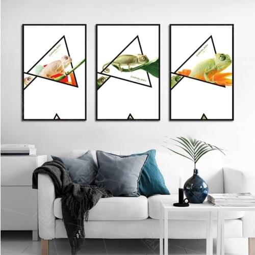 Nordic Lizard Animals Canvas Painting Modern Home Decoration Posters and Prints Framework Wall Art Picture for Living Room Decor
