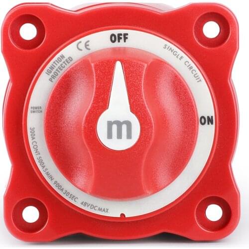 12V-48V 100A-300A Car Auto RV Marine Boat Single Circuit Battery Selector Isolator Disconnect Rotary Switch Cut