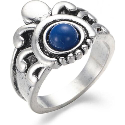 The Originals Marcel Gerard Ring Day light Lapis Lazuli Klaus Mikaelson Davina Women Men Cosplay Costume Resin Jewelry Wholesale