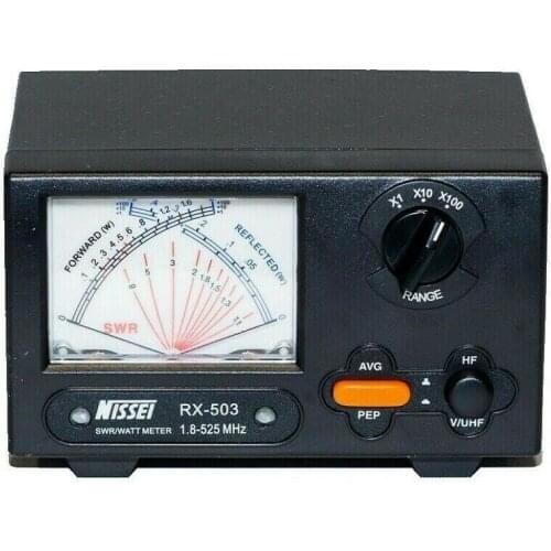 Original NISSEI RX-503 1.8-525MHz 2/20/200W Short Wave UV Standing Wave Meter SWR Digital Power Meter RX503 for Two Way Radio