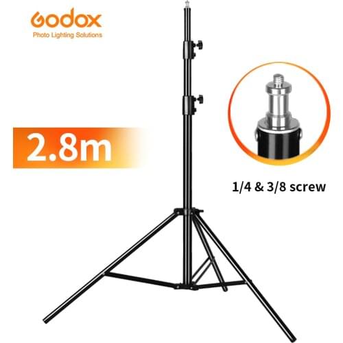 Godox 280cm 2.8m 9FT Pro Heavy Duty Light Stand for Fresnel Tungsten Light TV Station Studio Photo Studio Tripods