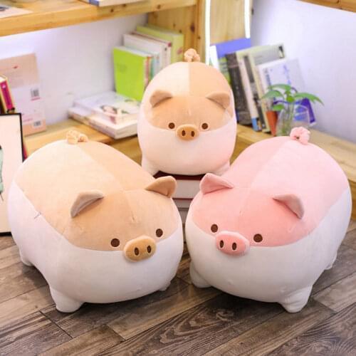 40/50 cm cartoon cute pink pig plush toy and indoor winter adult plush shoe cushion girl kids birthday gift