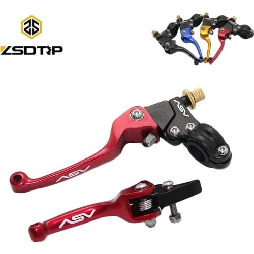 ZSDTRP ASV F3 2nd Short Aluminium Alloy Brake & Clutch Handlebar Lever for Motocross Motorcycle Pitbike Dirt Pit Bike