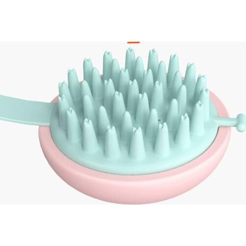 Scalp Massage Brush Shampoo Massager Soft Silicon Promote Circulation Reduce Head Pressure Dry Wet Available Suspension Design