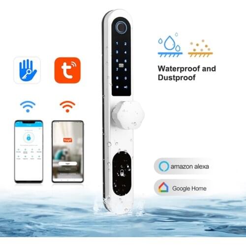 Eseye Tuya Smart Lock Biometric Fingerprint Lock Outdoor Waterproof Touch Screen Keypad Wifi APP Electronic Digital Lock