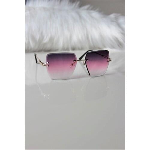 Womens Square Crystal Cut Sunglasses - Womens Accessories - Stylish - 2021 Summer Fashion Gift & Daily Usage