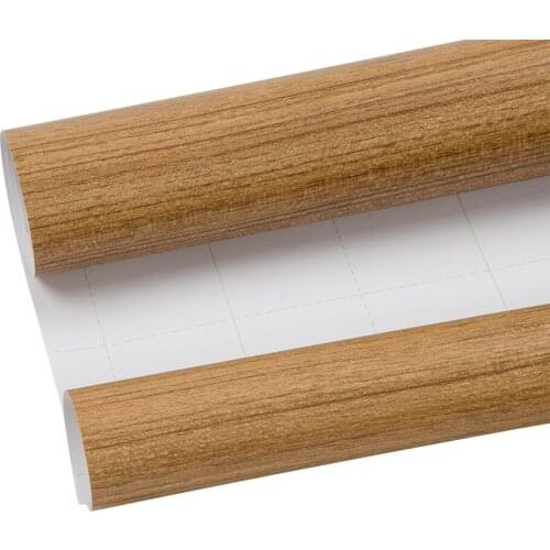 HOHOFILM 1.24x5m Premium Wood Grain Film Fiber Vinyl Wrap Car Sticker Moto Auto Interior PVC Film 48.8''x196.8