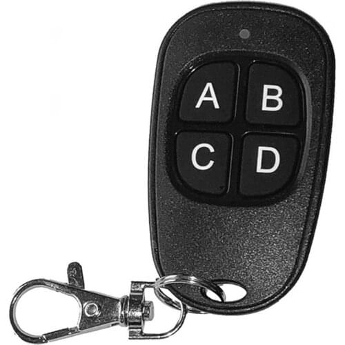 Universal Wireless Remote Control 4 Buttons 433mhz Copy Cloning Garage Door Security Alarm Remote Control Fob