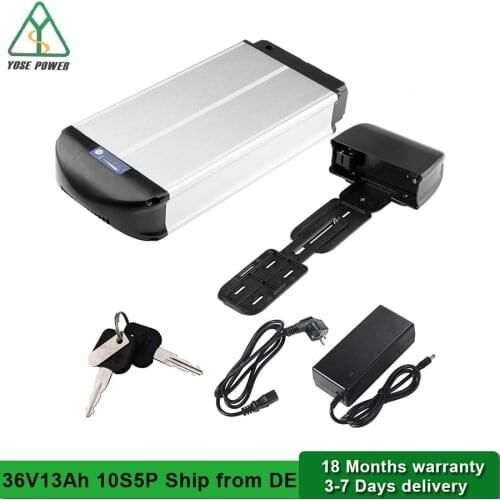 Rear Rack E bike Battery 36V 12.5Ah for Prophete Alurex Mifa Ebike 18650 Lithium Phylion Battery Akku 36V Battery Pack