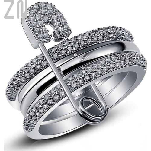ZN Rings With Cubic Zirkonia For Women