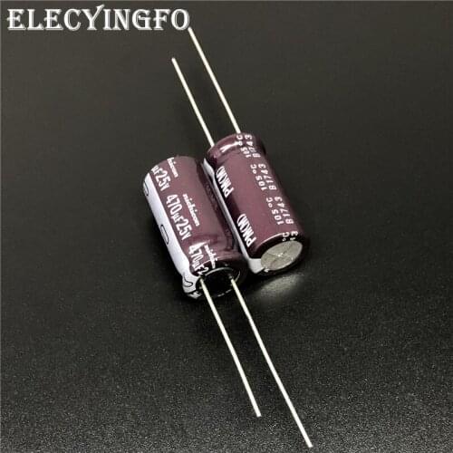 10pcs/100pcs 470uF 25V NICHICON PM Series 10x20mm 25V470uF Low Impedance Aluminum Electrolytic capacitor