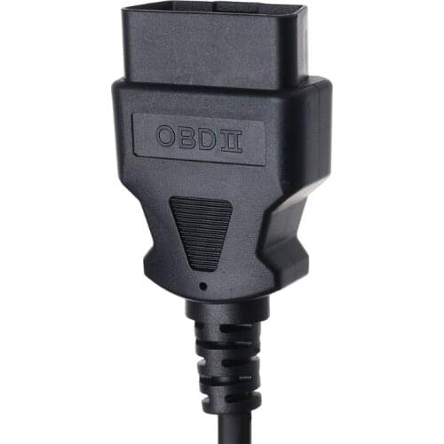 OBD2 16Pin Male Plug Adapter Opening Cable Connector for elm327 Extension Auto 781B