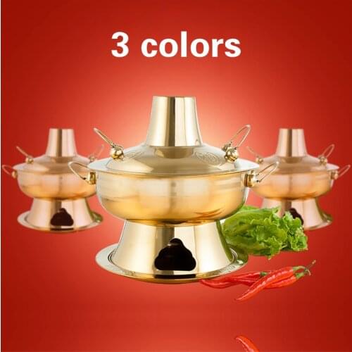 2.8 liters High quality stainless steel hot pot Chinese fondue Lamb Chinese Charcoal hotpot outdoor cooker picnic cooker