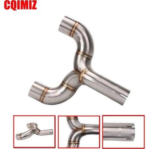 51mm Stainless Steel Motorcycle Central Exhaust Pipe Connection For Benelli 600
