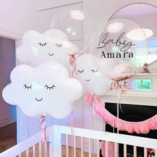 Big Sun Rainbow White Smiling Cloud Foil Balloon Helium Birthday Party Baby Shower Wedding Anniversary Decoration Party Supplies