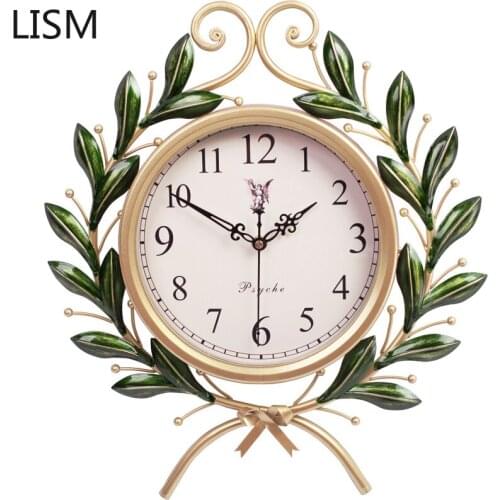 Horloge Mural Artwork American Retro Creative Fashion Wall Clock Modern Minimalist Home Living Room Personality Quartz Clock