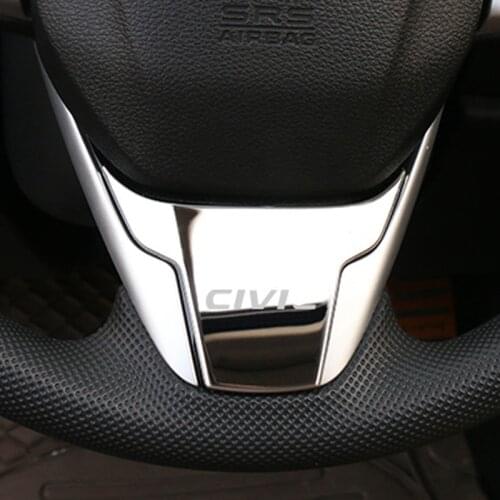 For honda civic 2021 2020 2019 2018 2017 2016 Car steering wheel decorative cover Emblem Badge Sticker accessories