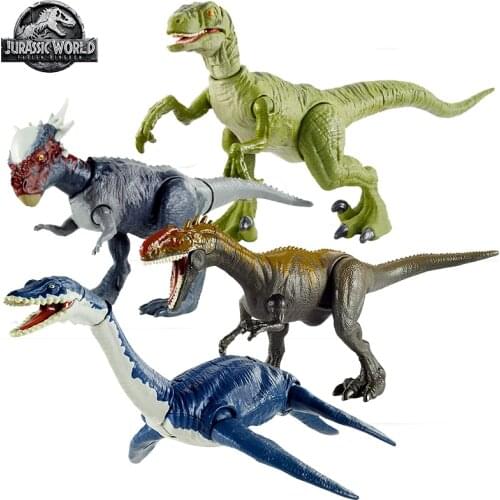Original Jurassic World Athletic Basic Competitive Dinosaur Models Action Boy Toys for Kids Anime Figure Joint Move Velociraptor