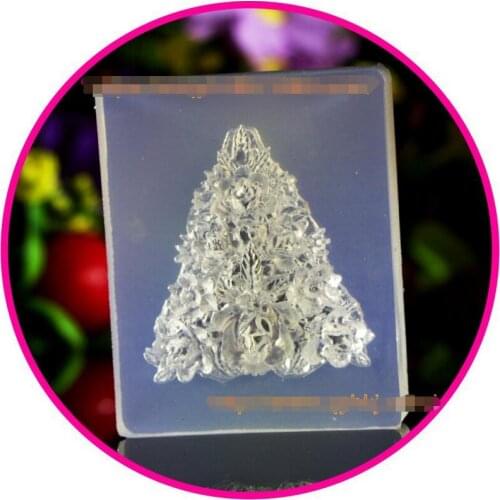 Triangle rose flower garden Necklace bracelet gem drop mold transparent Epoxy Resin Jewelry Pendant Bracelet Making resin molds