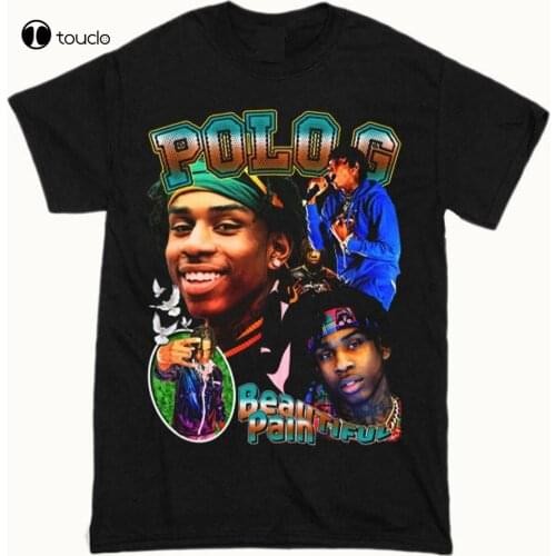 Polo-G Black Unisex T-Shirt Xs-5Xl Gift For Fan Beautiful Pain Rap Tee Classic