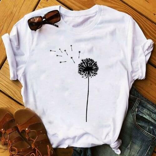 Women 2020 Plant Cute Spring Summer Fashion Clothing Print Lady Womens Top Ladies Graphic Female T Shirt T-shirts Tee T-Shirt