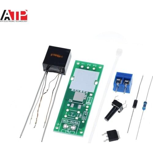 HV-1 High Voltage Generator Arc Ignition DIY Kit Arc Generator Arc Cigarette Igniter Kit DIY High Voltage Module DC 3-5V Lighter