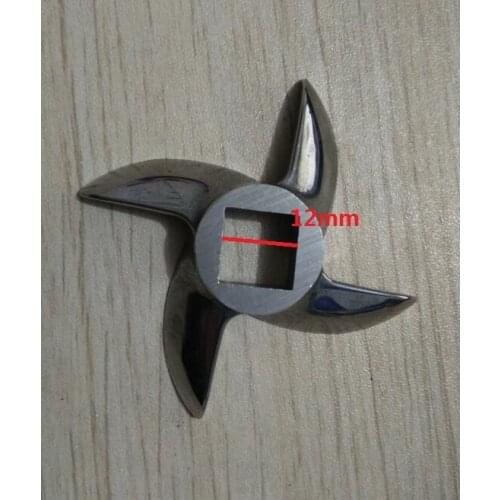 Meat Grinder Parts blades #12 61mm 12mm square hole stainless steel cross round blade SS420