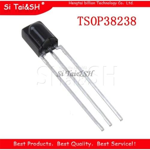 2PCS TSOP38238 IC IR RCVR MOD 38KHZ DOME AXIAL 38238 P38238 OP38238