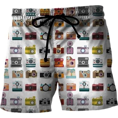 Fashion mens and womens beach shorts 3D printing currency pattern shorts around the world summer casual sports shorts