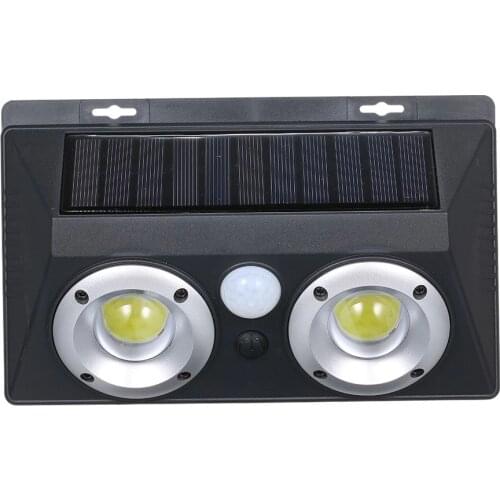 COB Solar Powered Energy Wall Mounted Light PIR Motion Sensor LED Lamps Drop shipping