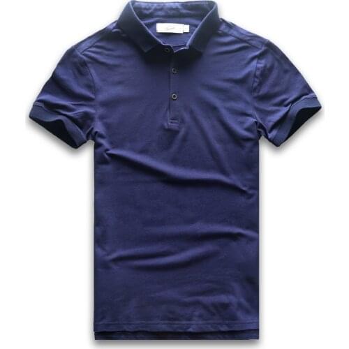 Polo Shirt Men Slim Fit Short Sleeve Polo Men Short Sleeve Solid Cotton Business Casual Fashion Jerseys Summer Polo Man